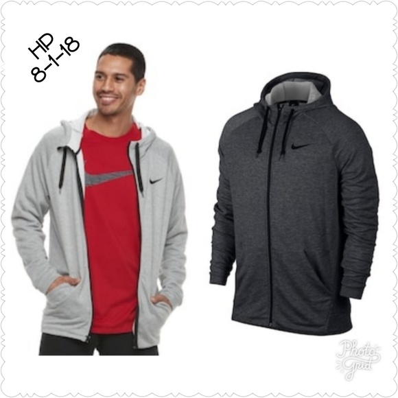 Nike Other - ⬇$50Men Nike Dri-FIT Zip Fleece Hoodie Drk Gry XXL
